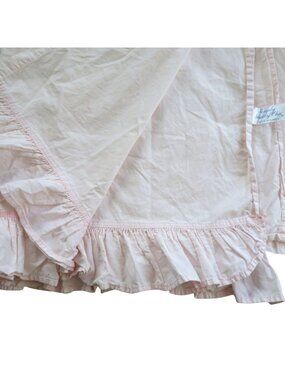 Simply Shabby Chic Light Pink Cotton Twin Flat Sheet Ruffle